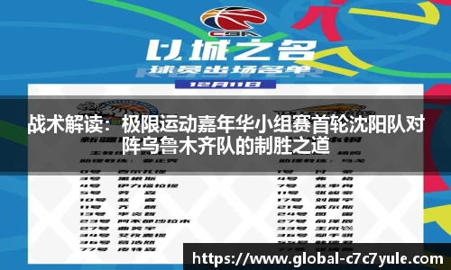 战术解读：极限运动嘉年华小组赛首轮沈阳队对阵乌鲁木齐队的制胜之道